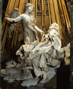 Italy, Rome, Church of Santa Maria della Vittoria, Ecstasy of St Teresa of Avila by Gian Lorenzo Bernini