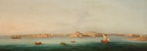 Grand Harbour, Malta, 1869 by Giancinto Gianni