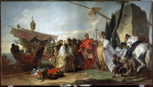 Caesar meeting Cleopatra by Giandomenico  Tiepolo
