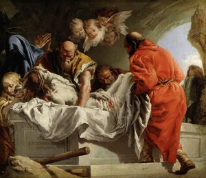 The Entombment of Christ by Giandomenico  Tiepolo