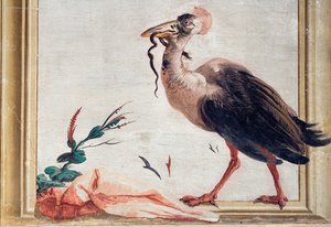 A Cassowary Holding a Snake in Its Beak, from the Chinese Room in the Foresteria by Giovanni Domenico Tiepolo