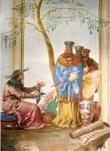 Detail from fresco in the Chinese Room, in the Foresteria