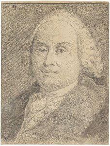 Portrait of Giovanni Battista Tiepolo by Giandomenico Tiepolo