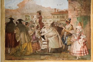 The Charlatan, from the Room of Carnival Scenes in the Foresteria by Giovanni Domenico Tiepolo
