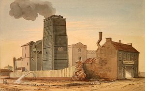 View of Clink Street Waterworks, Southwark by Gideon Yates