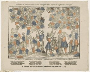 Here Stand the Trees Laden with Fruits: There Suitors and Suitresses as Desired by Gijsbert de Groot Keur