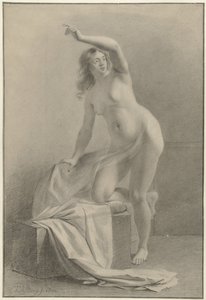 Study of a Female Nude Model by Gijsbertus Johannus van den Berg