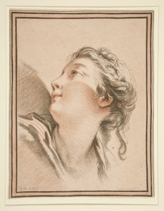 Head of a Woman by Gilles Demarteau