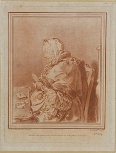 Portrait of Madame Geoffrin, 1699-1777 by Gilles Demarteau