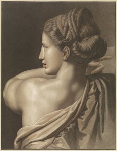 Woman Pointing, Seen from Behind