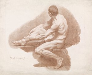 Seated Male Nude