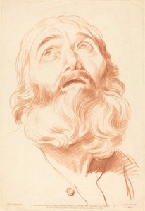Head of a Man by Gilles Demarteau, the Elder after Edme Bouchardon