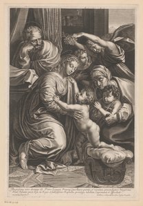 Holy Family with Elizabeth, John the Baptist, and Angels by Gilles Rousselet