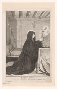 Saint Scholastica by Gilles Rousselet