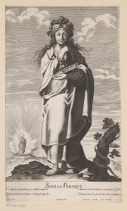 Persian Sibyl, with Mary and Child in the Background by Gilles Rousselet