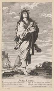 Sibyl of Erythrae, with Mary and Child in the Background by Gilles Rousselet