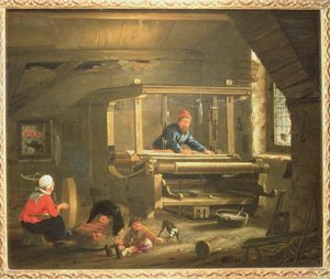 The Workshop of a Weaver by Gillis Rombouts