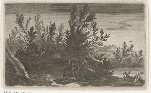 Landscape at Night by Gillis van Scheyndel (I)