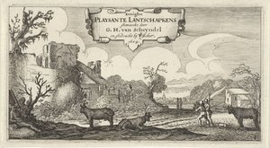 Title Page of Twelve Landscapes with Figures (series title: Twelve Landscapes with Figures)