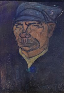 Head of a fisherman, fisherman from Burano by Gino Rossi