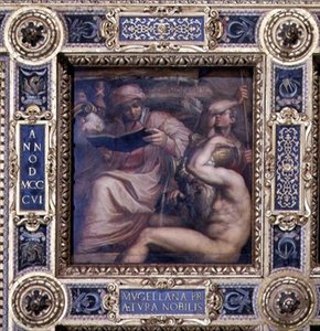 Allegory of the Mugello region from the ceiling of the Salone dei Cinquecento