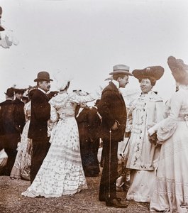 Elegant People to the Gallop Ran, Cascine Park, Florence by Giorgio Enrico (attr.to) Levi
