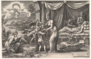 Allegory of Birth by Giorgio Ghisi