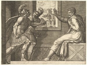 Caius Marius in Prison, Two Cimbrian Soldiers Entering His Cell, 1560-69