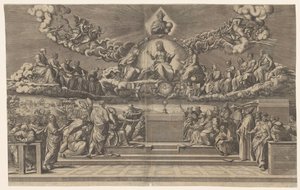 Dispute Over the Holy Sacrament by Giorgio Ghisi