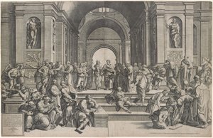 The School of Athens by Giorgio Ghisi