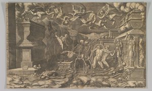 The Vision of Ezekiel by Giorgio Ghisi