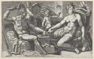 Venus and Vulcan in the Forge of Vulcan