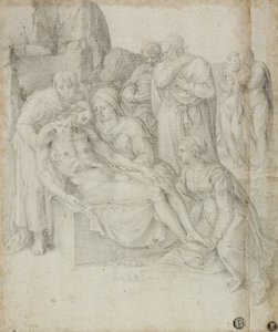 Lamentation by Giorgio Giulio Clovio