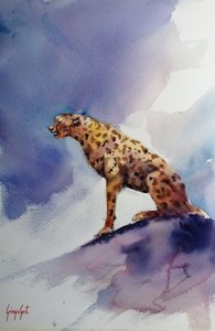 Cheetah on Rock by Giorgio Gosti