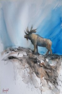Majestic Moose Mountain by Giorgio Gosti