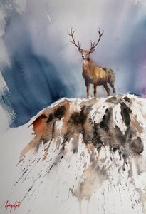 Majestic Mountain Stag by Giorgio Gosti