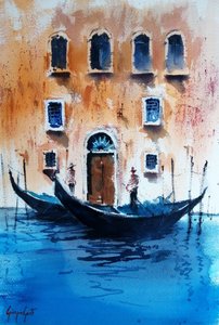 Venice Gondola Waters by Giorgio Gosti