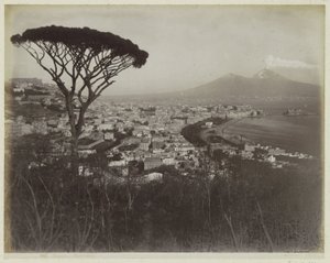 View of the City of Naples, the Bay and Vesuvius by Giorgio Sommer
