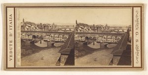 Ponte Vecchio from the Uffizi, Florence by Giorgio Sommer