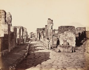 Street of Sallustio, Pompeii, c. 1870 by Giorgio Sommer