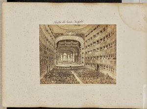 Teatro San Carlo, Naples by Giorgio Sommer
