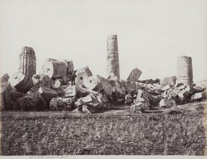 The Remains of the Temple of Apollo in Selinunte by Giorgio Sommer