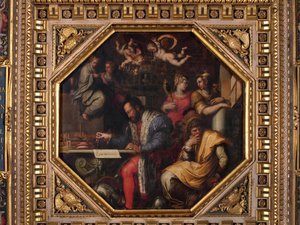 Cosimo Studies the Taking of Siena by Giorgio Vasari