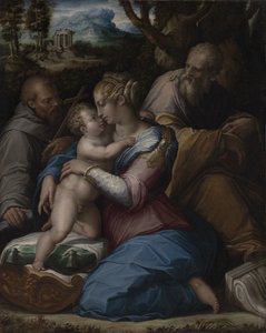 Holy Family with Saint Francis by Giorgio Vasari