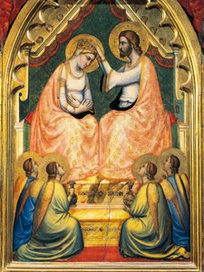 Coronation of Virgin (detail) by Giotto (c.1266 1337)