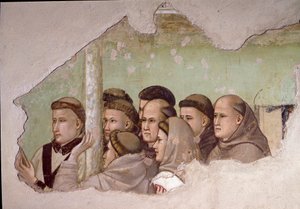 Saint Francis Appears to Fra Agostino and a Bishop (Detail)