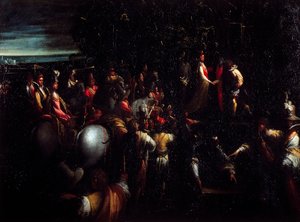 Scene from fable by Giovanni (1575 1655) Donducci