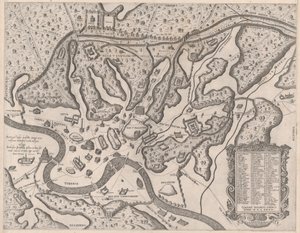 Speculum Romanae Magnificentiae: Ancient Rome, and its Hills, from the West, 1582