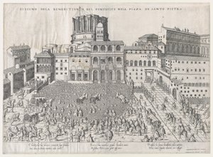 Speculum Romanae Magnificentiae: Papal Benediction by Giovanni Ambrogio Brambilla