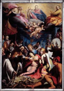 Administration of the Eucharist to St. Lucy by Giovanni Andrea Ansaldo
